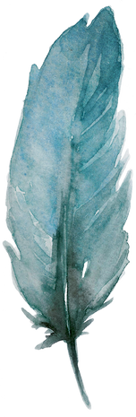 Watercolor FEather Shape.